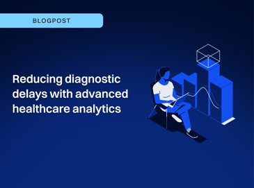 Blog thumbnail on reducing diagnostic delays with healthcare analytics and patient data graphic
