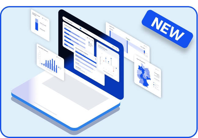 Illustration of configurable AI-powered pharma dashboard with real-world insights
