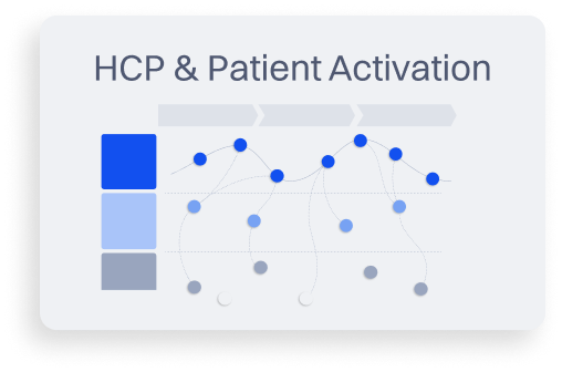 Visual representation of HCP and patient activation