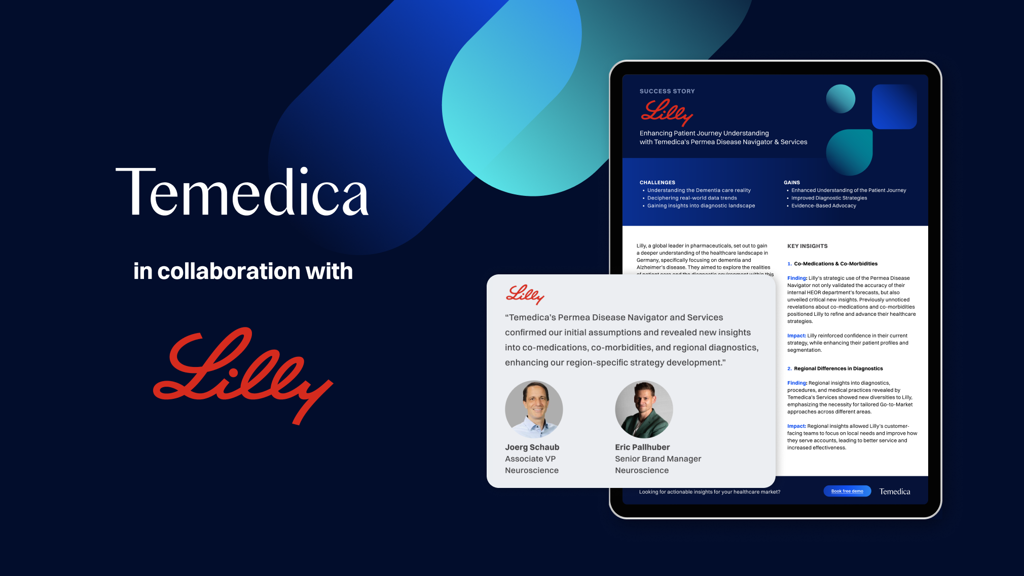 Temedica and Lilly success story highlighting key insights and collaboration outcomes