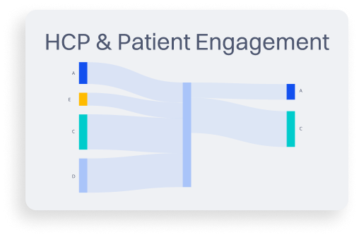 Visualization of HCP and Patient Omnichannel engagement